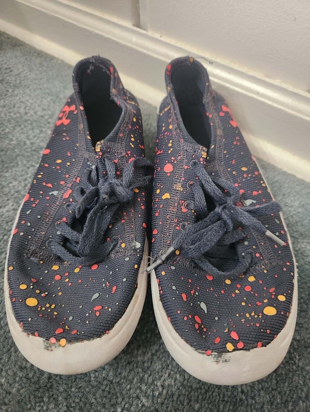 Under Armour Kids KickIt2 Splatter Sneakers - Size 3Y (EU 35)